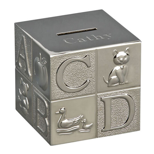 Personalized Large Block Polished Bank